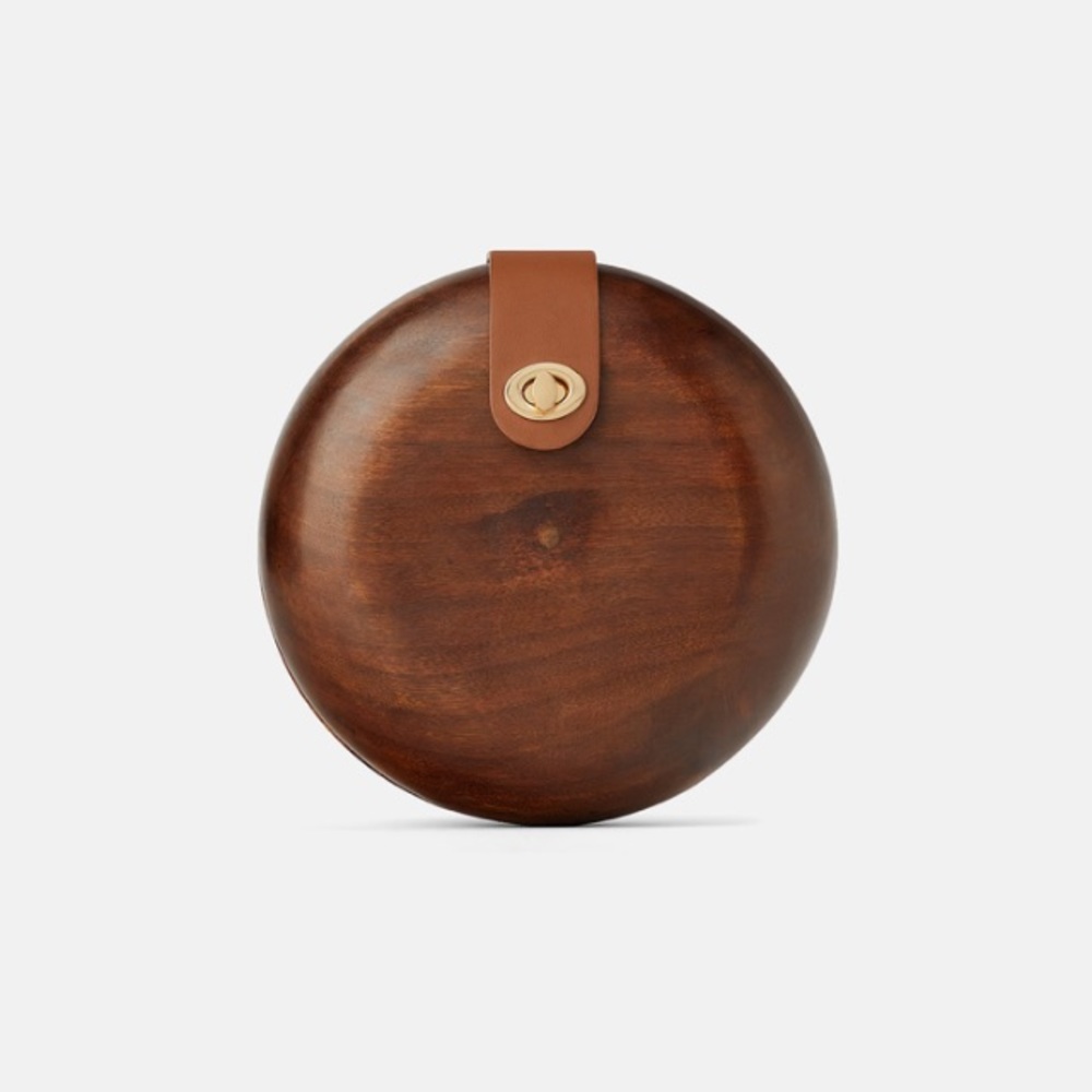 Zara wood crossbody bag